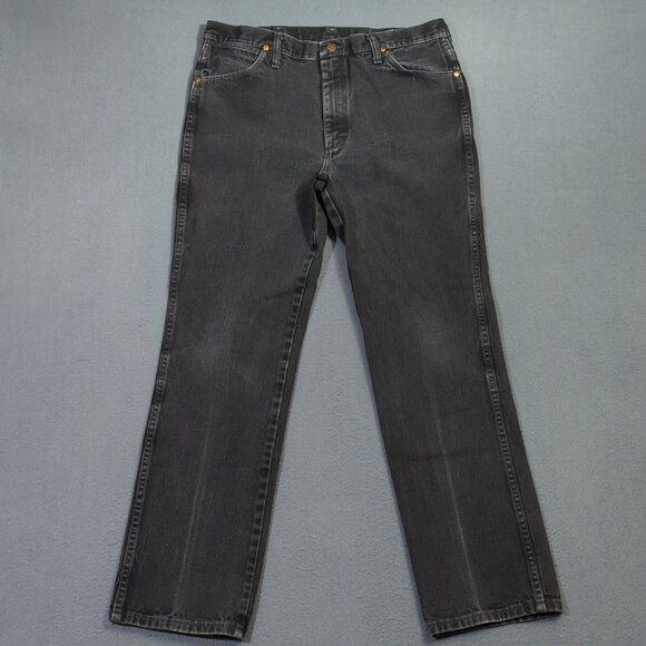 Wrangler Jeans Men's 36x32 Black 936WBK Cowboy Cut Slim Fit Western Denim - Picture 2 of 10